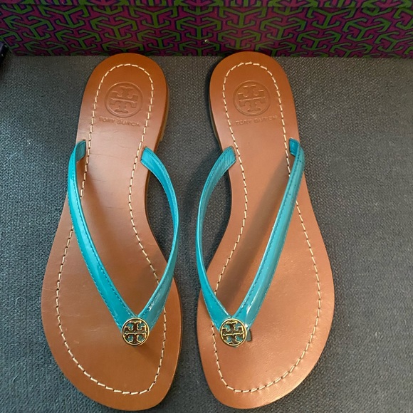 Tory Burch Women's teal Blue Sandals - Picture 1 of 6